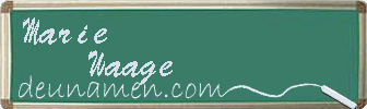 Marie Waage Visitenkarte
